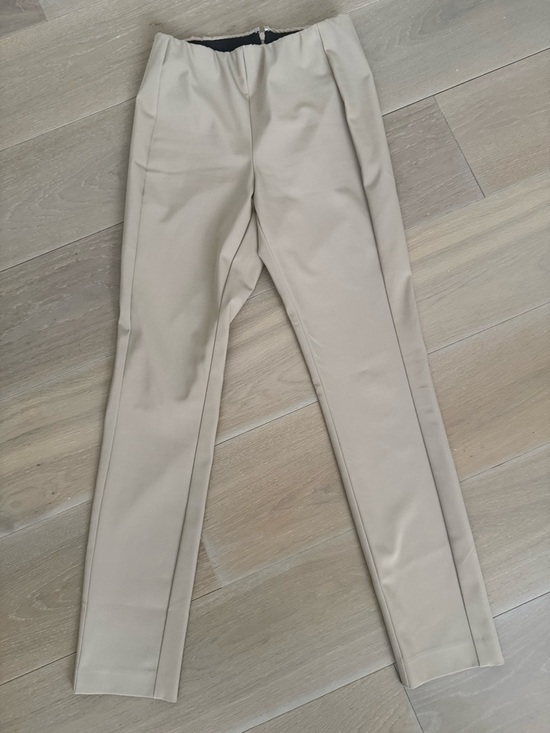 Theory Pants - Theory Beige and Black Waistband Skirt